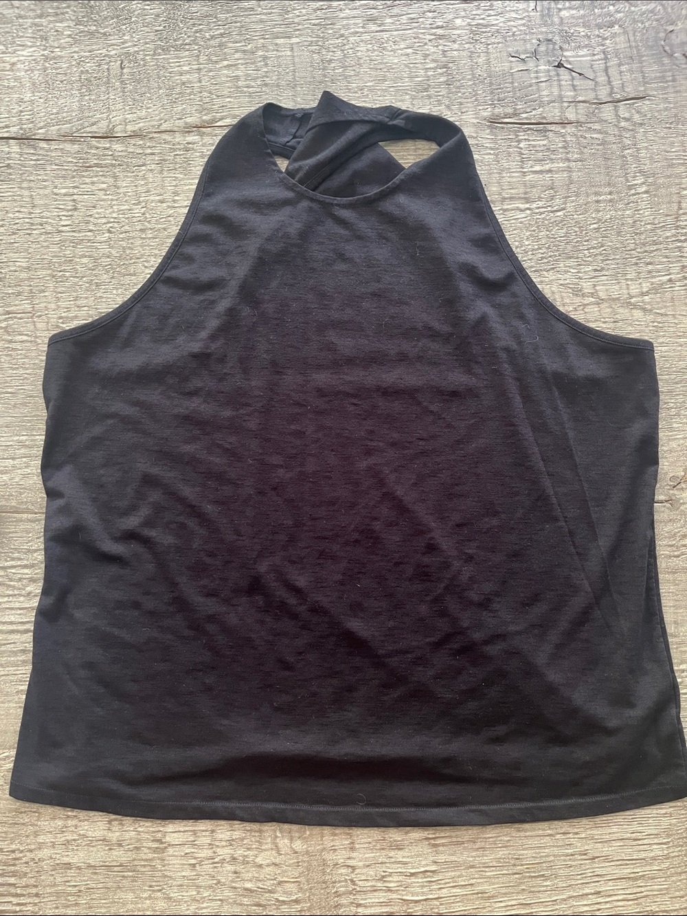 JoyLab Black Halter Tank with Twist Back